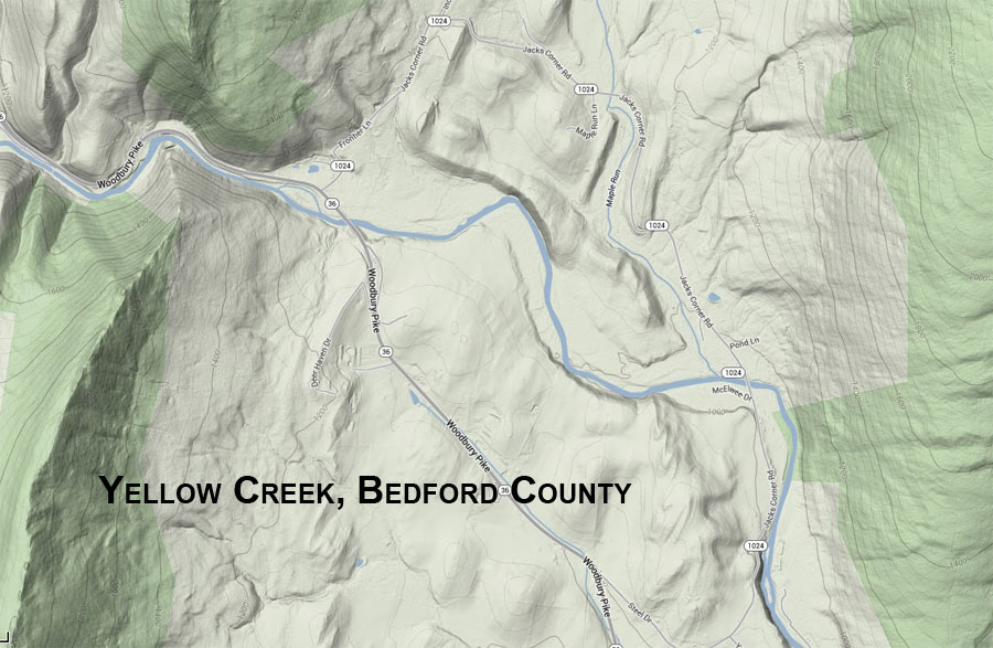 Yellow Creek Fishing Map Map – Yellow Creek